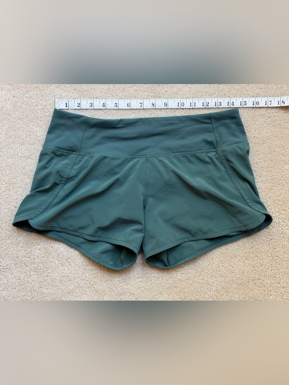 Lululemon Run Times II (4”) Shorts - Dark Turquoise - Size 6